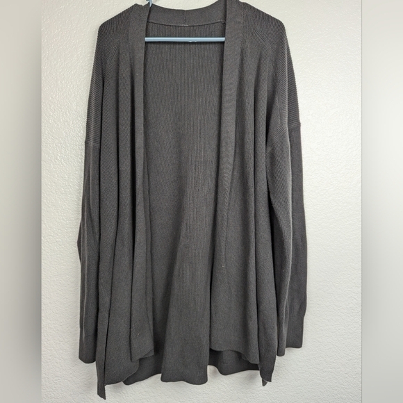 lululemon athletica Sweaters - Lululemon Merino wool cardigan dark gray